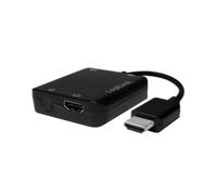 LogiLink CV0106 Adaptateur Vidéo Noir - Câble 1.42m, 720p/1080i/1080p, 300MHz, HDCP, RoHS, CE - Dimensions 55x55x16mm, Opération 0-70°C