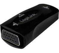 LogiLink CV0108 Adaptateur [1x HDMI femelle - 1x VGA femelle] noir