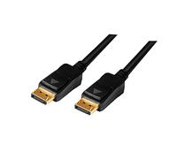LogiLink Câble DisplayPort CV0113 15 m connecteurs mâles, or Noir