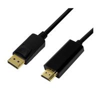 LogiLink CV0126 câble vidéo et adaptateur 1 m DisplayPort HDMI Type A (Standard) Noir