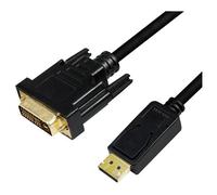 LogiLink CV0132 câble vidéo et adaptateur 3 m DisplayPort DVI Noir