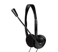 LogiLink DeLuxe Casque Stéréo avec Microphone Noir