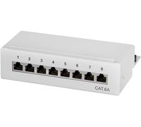 LogiLink Desktop Patch Panel Cat. 6A 8 ports gris clair