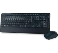 LogiLink Desktop-Set sans fil 34 canaux RF bidirectionnels noir