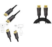 LogiLink DisplayPort AOC Hybrid câble à fibre optique, 8K/60Hz, 50m DisplayPort mâle