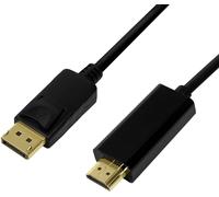 Logilink DisplayPort-Kabel DP 1.2 zu HDMI 1.4 1m black