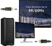 Logilink DisplayPort-Kabel, DP/M zu DP/M, 8K/60 Hz, schw. 5m