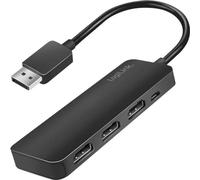 LogiLink DisplayPort Splitter - 1x3-Port - 1x DP vers 3x HDMI - 4K/60 Hz - HDCP - MST - DisplayPort - 3x HDMI - 3840 x 2160 pixels - Noir - Acrylonitrile Butadiene Styrene (ABS) - 4K Ultra HD