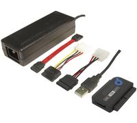 LogiLink Adapter USB 2.0 to 2.5 + 3.5 Zoll IDE + SATA HDD OTB Noir