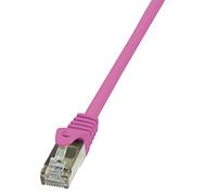 LogiLink EconLine Câble réseau Cat6 F/UTP AWG26 0,25 m Rose