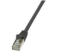 Câble réseau LogiLink CAT5 6F/UTP 0.50 m noir - CP2023S - [1x RJ45 mâle - 1x RJ45 mâle]