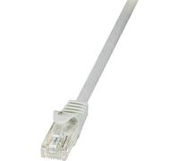 Câble réseau RJ45 CAT 6 U / UTP LogiLink - 2 connecteurs RJ45 - 0,25 m - Gris - CP2012U