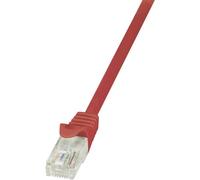 LogiLink EconLine Câble réseau Cat6 U/UTP AWG24 0,25 m Rouge