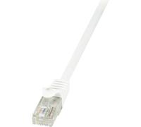 LogiLink Câble réseau CP2021U Cat.6 U/UTP RJ45 mâle-mâle AWG24 0,5 m Blanc