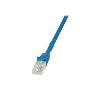 LogiLink CP2046U : Câble Réseau Cat.6 U/UTP 1.5m Bleu, Connecteurs RJ-45 Mâle, CCA AWG24/7, Gaine PVC, Conforme RoHS et CE.