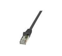 LogiLink EconLine - Cordon de raccordement - RJ-45 (M) pour RJ-45 (M) - 1 m - paire torsadée écrantée (F/UTP) - CAT 6 - moulé, sans crochet - noir