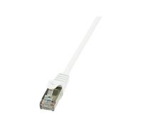 LogiLink EconLine - Cordon de raccordement - RJ-45 (M) pour RJ-45 (M) - 10 m - paire torsadée écrantée (F/UTP) - CAT 6 - blanc