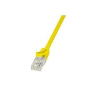 LogiLink EconLine - Cordon de raccordement - RJ-45 (M) pour RJ-45 (M) - 25 cm - UTP - CAT 6 - moulé, sans crochet - jaune
