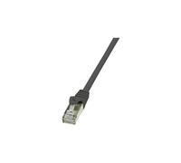 LogiLink EconLine - Cordon de raccordement - RJ-45 (M) pour RJ-45 (M) - 3 m - paire torsadée écrantée (F/UTP) - CAT 6 - noir