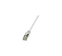 LogiLink Cordon de raccordement EconLine RJ45 mâle/mâle Cat6 F/UTP 50 cm Gris