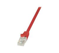 LogiLink EconLine - Cordon de raccordement - RJ-45 (M) pour RJ-45 (M) - UTP - CAT 6 - rouge