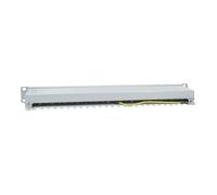 LogiLink EconLine Tableau de connexions RJ-45 X 24 gris clair, RAL 7035 1U 19