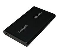 LogiLink Enclosure 2,5 inch S-ATA HDD USB 2.0 Alu - Boitier externe - 2.5" - SATA 1.5Gb/s - USB 2.0 - noir Noir G
