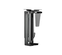 LogiLink EO0030 : Support CPU sous Bureau Universel, Charge Max 10kg, Largeur 8.8-20.3cm, Hauteur 30-51cm, Ajustable, Noir, Installation sous Bureau.