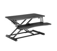 Logilink EO0054 Support de Bureau réglable électrique avec Plateau pour Clavier, capacité de Charge jusqu'à 20 kg, Noir