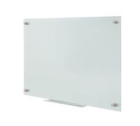 LogiLink EO0061 Marqueur à sec magnétique, tableau blanc, en verre, pour montage mural, 90 x 60 cm, sans cadre