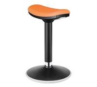 Logilink EO0071 Tabouret pivotant réglable en Hauteur de 56 à 82 cm Charge Max. 136 kg Noir/Orange