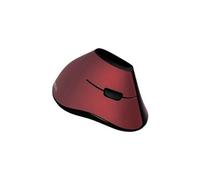 LogiLink Ergonomic Vertical - Souris verticale - ergonomique - optique - 5 boutons - sans fil - 2.4 GHz - récepteur sans fil USB - rouge