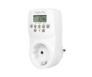 LogiLink ET0007 ET0007 Programmateur numérique IP20 pour protéger Contre Le Contact des Doigts ou des Objets similaires Blanc