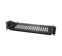 LogiLink - Étagère pour rack - noir, RAL 9005 - 2U - 19