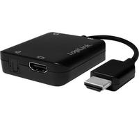 LogiLink Extracteur audio HDMI A/M vers A/F + 3.5 mm/F + ODT 2CH/5.1CH noir 0,1 m (1 blister)