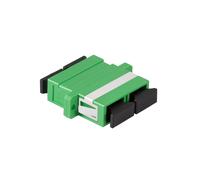 LogiLink FA01SC6 : Adaptateur Fibre Optique SC Duplex Vert - Boîtier Plastique, Dimensions 34.8x27.4x9.3mm, Lot de 12 Pièces