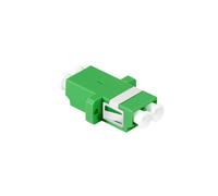LogiLink FA02LC6 - Adaptateur Fibre Optique LC Duplex Vert - Boîtier Plastique - Dimensions 22x29.2x9.3mm - Lot de 12