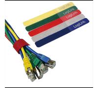 LOGILINK FASCETTE FERMACAVO COLORATE IN VELCRO SET DA 5 PZ
