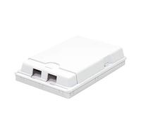 Logilink FB1001 Boîtier de Connexion intérieur FTTH pour 2 fiches, 2 adaptateurs, IP20