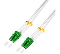 LogiLink FC0LC02 fibre optique FO Câble de raccordement 2.00 m blanc [1x LC/APC mâle - 1x LC/APC mâle] 9/125 µ Singlemode OS2