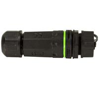 LogiLink Fibre Optique Coupleur avec capuchon de protection/manchon de câble SC-Simplex noir/vert