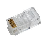 Logilink Fiche modulaire pour câbles plats 100pcs, RJ45 8P8C