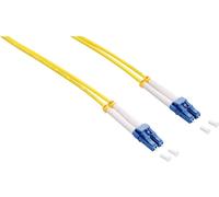 LogiLink Cordon fibre optique FP0LC03 LC(M)–LC(M) 3 m Duplex Jaune 9/125 µm Singlemode OS2