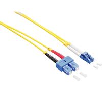 LogiLink FP0LS05 fibre optique FO Câble de raccordement 5.00 m jaune 9/125 µ Singlemode OS2