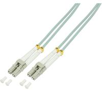 LogiLink FP3LC20 fibre optique FO Câble de raccordement 20.00 m turquoise [1x LC mâle - 1x LC mâle] 50/125 µ Multimode OM3