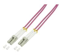 LogiLink FP4LC01 fibre optique FO Câble de raccordement 1.00 m violet 50/125 µ