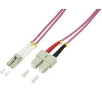 Logilight Fibre Optique Om4 Câble Patch 50 125µ, Lc - 5,0 M) Sc Fp4Ls05