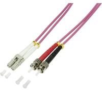 LogiLight Jarretiere Optique Câble Ethernet Fibre Optique oM4 Patch 50125µ, LC-St 1,0 m