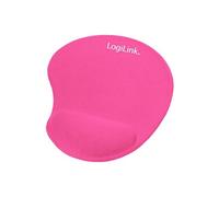 LogiLink GEL Mouse Pad with Wrist Rest Support - Tapis de souris avec repose-poignets - rose