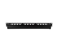 LogiLink - Guide pour câbles - noir, RAL 9005 - 1U - 19"